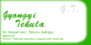 gyongyi tekula business card